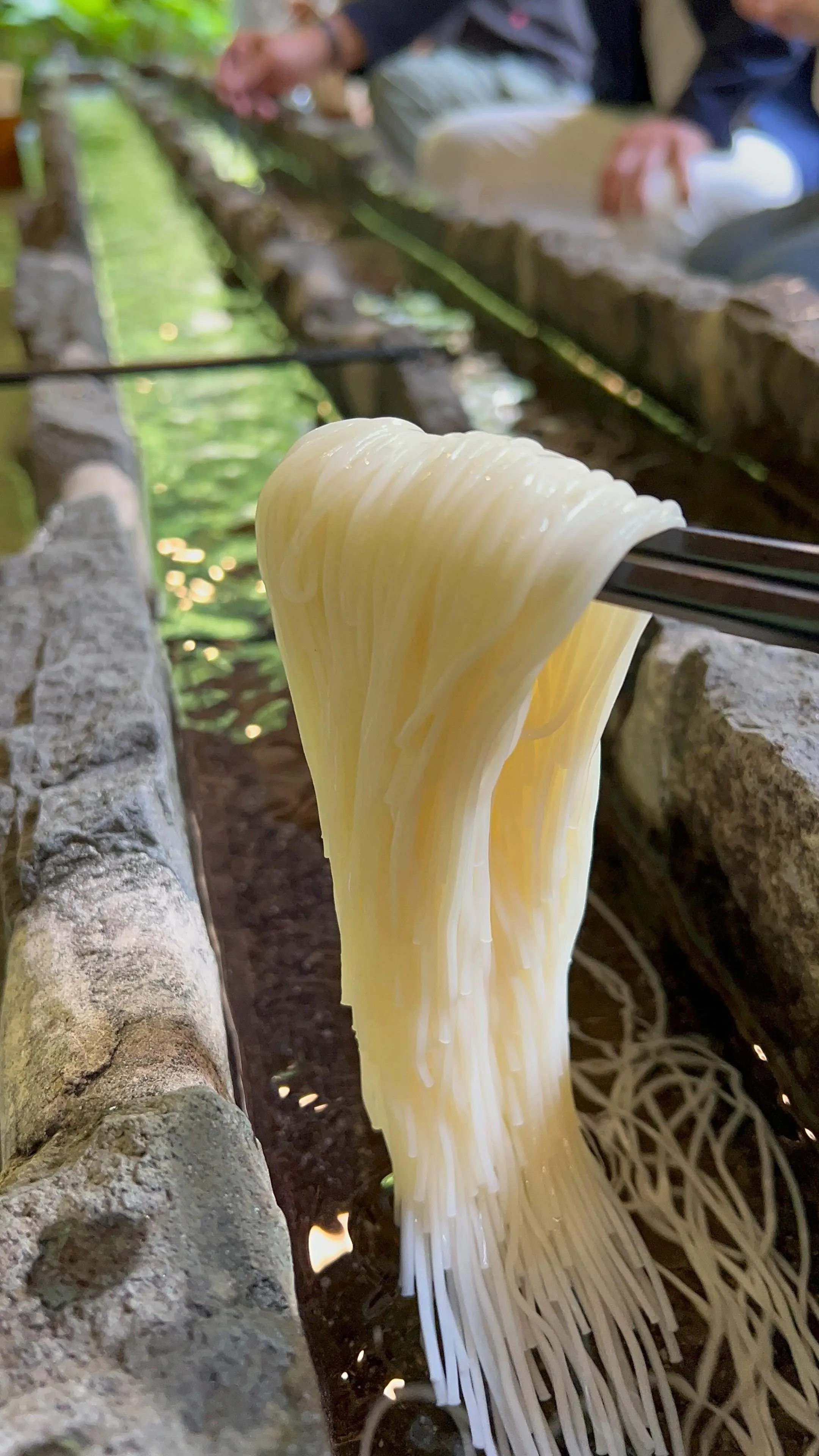 あみだが滝荘流しそうめん