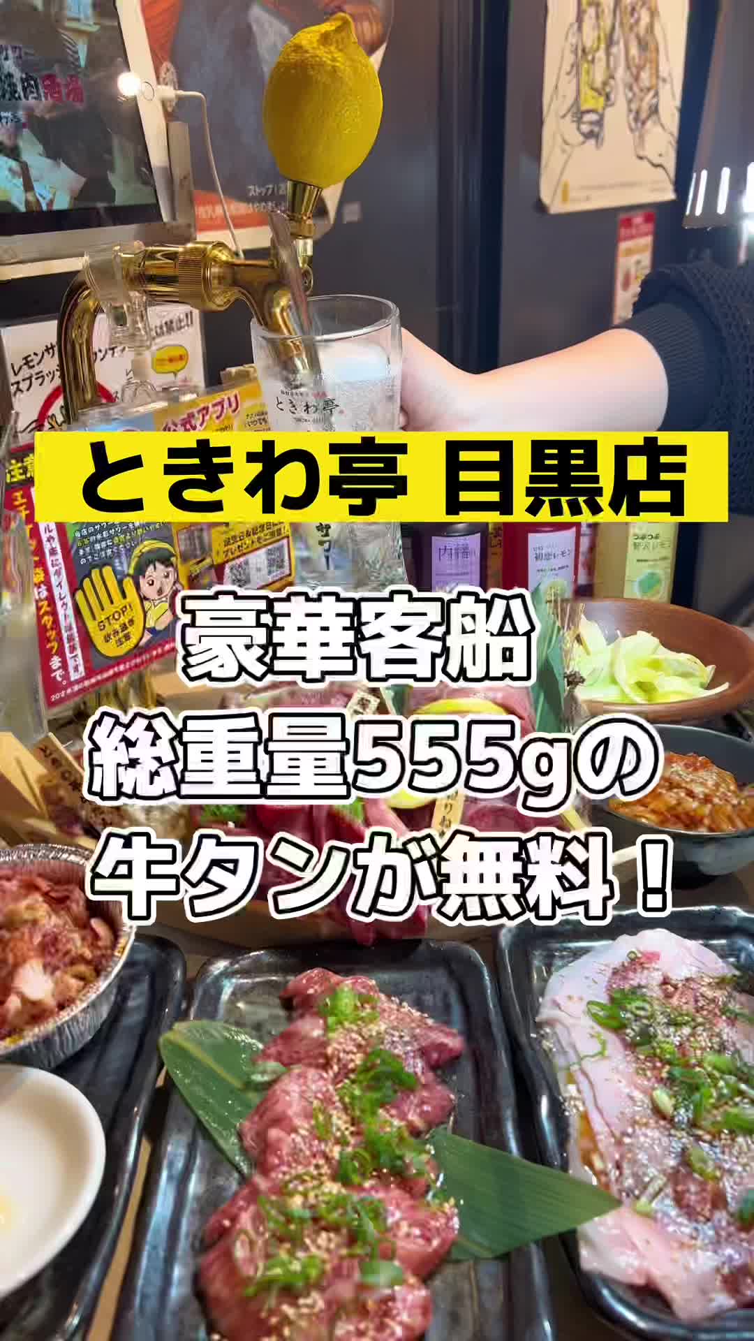 0秒レモンサワー 仙台ホルモン焼肉酒場 ときわ亭 五反田店