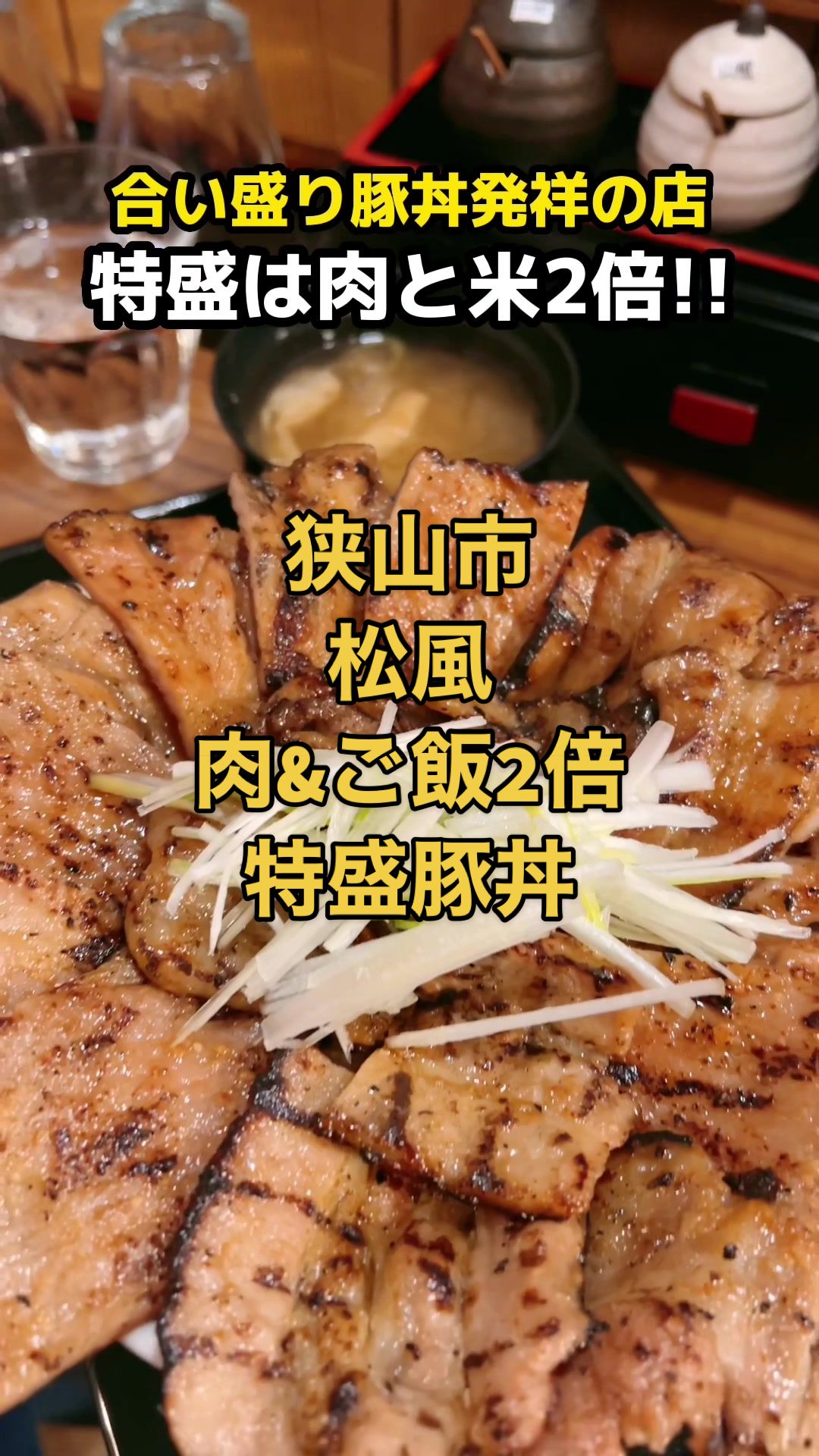 炭火焼き豚丼 松風